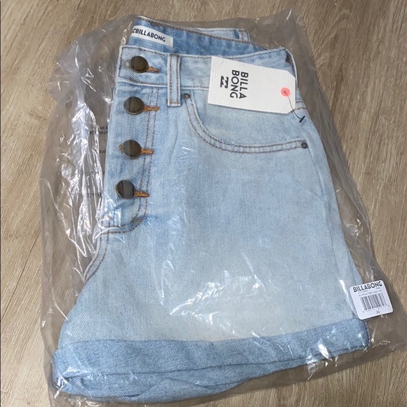 🌴 billabong button front high tide denim shorts - Picture 3 of 3